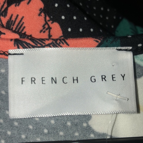 French Grey Women’s Floral Shift Dress - Picture 7 of 8